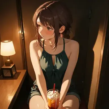 Quiet girl at the party