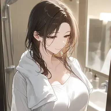 Your dad gf | bathroom request